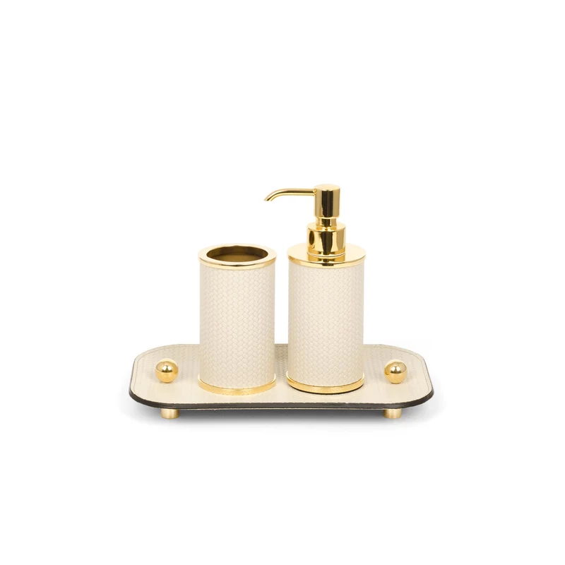 Leather Bathroom Set OLIMPIA by Pinetti