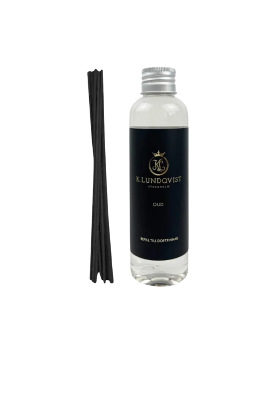 K. Lundqvist Refill Doftpinnar Oud 150 ml