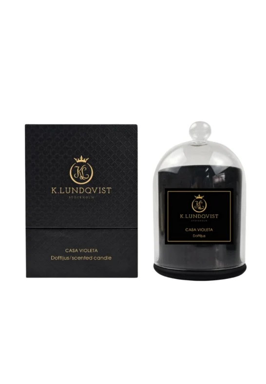 K. Lundqvist Doftljus med Glaskupa Casa Violeta