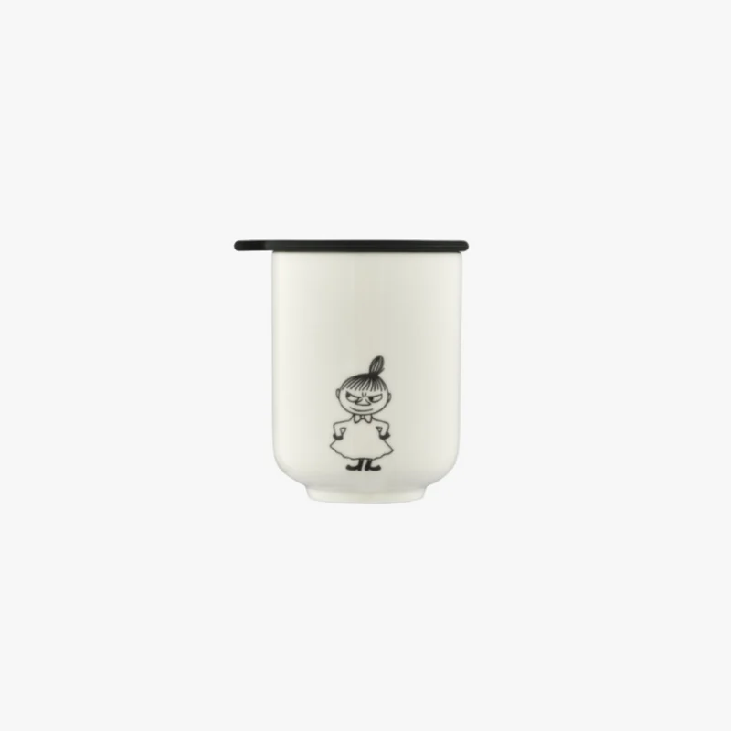 Tandborstmugg Mumin, Vit