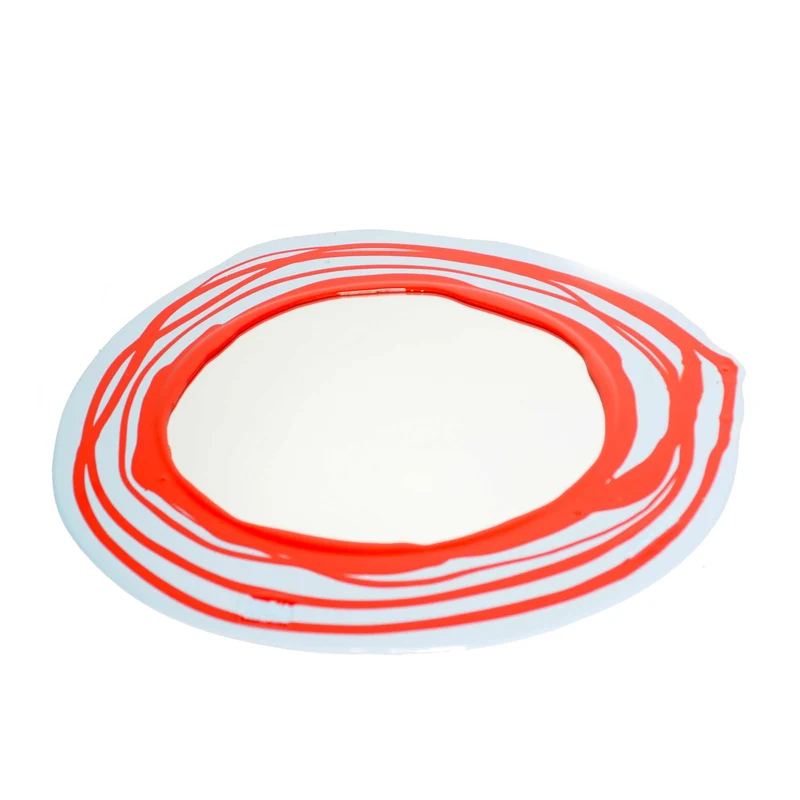 Resin Mirror ROUND MIRROR Red by Gaetano Pesce for Fish Design