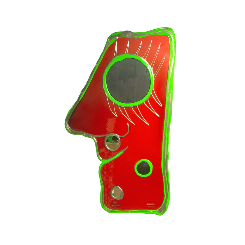 Resin Mirror LOOK AT ME Red by Gaetano Pesce for Corsi Design