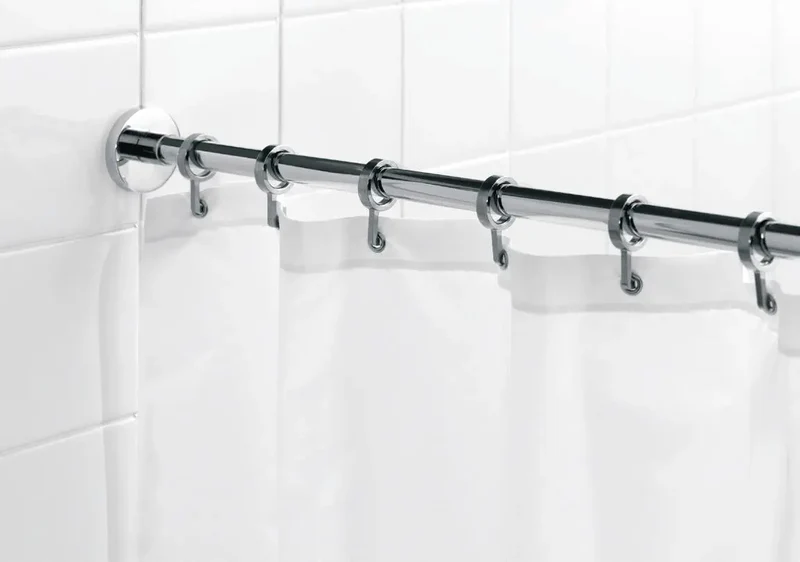 Elegant rund badeforhængsstang - maks 250 cm
