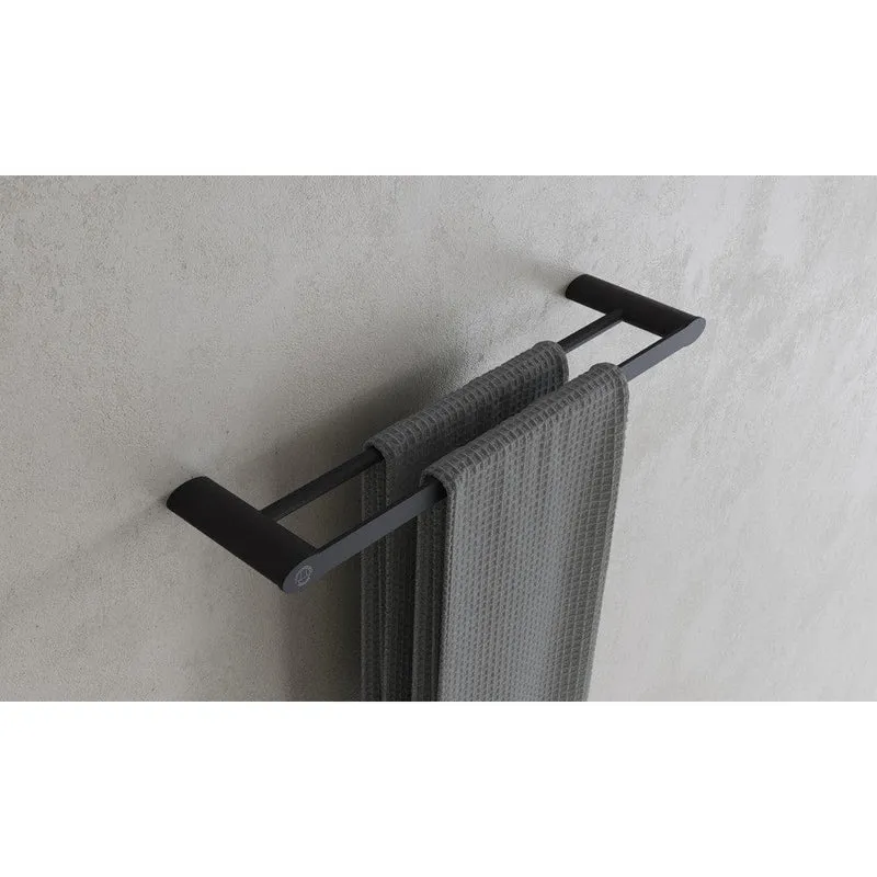 Copenhagen Bath Handdukshängare Dubbel CB200 Svart