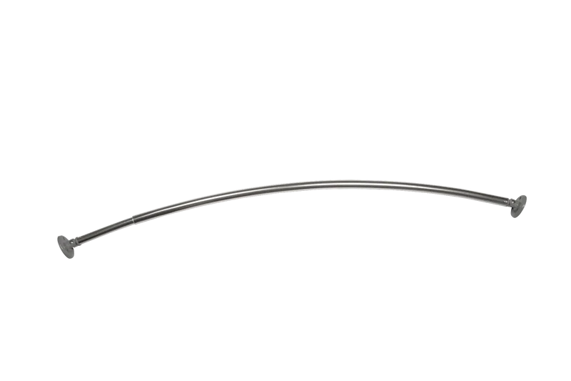 Buet teleskopstang, med drejebeslag - maks 183 cm