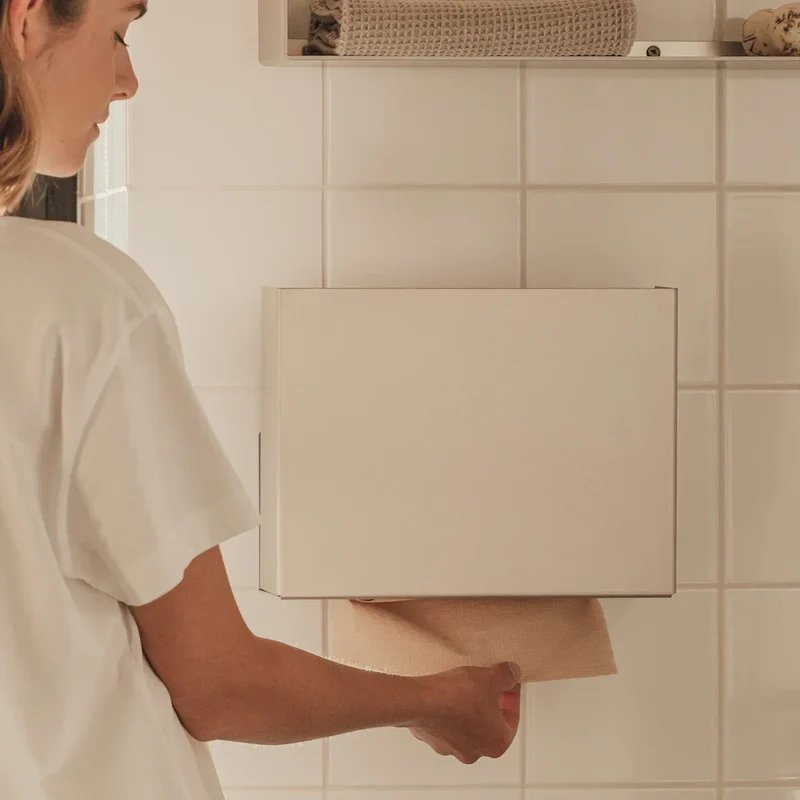 Raww Papir dispenser børstet stål