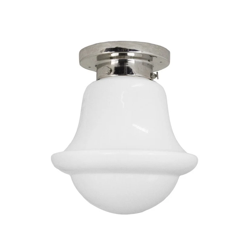 Badrumslampa Tak Sture Nickel/Opal Vit