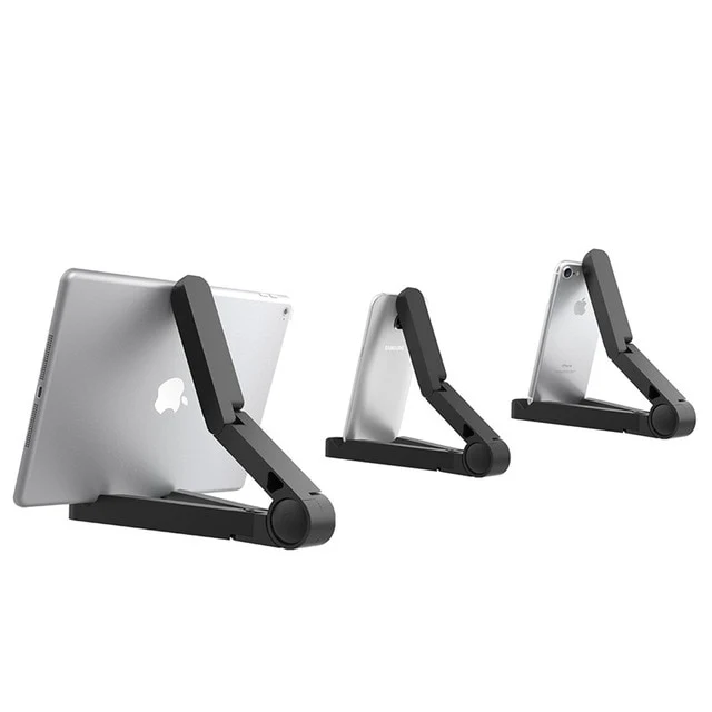 FLOVEME Flexible Tablets Phone Stand Case for iPad 2 3 4 Air 2 Mini for iPhone 4 5s 6 6S Plus For Galaxy S5 S6 Edge 360 Folded