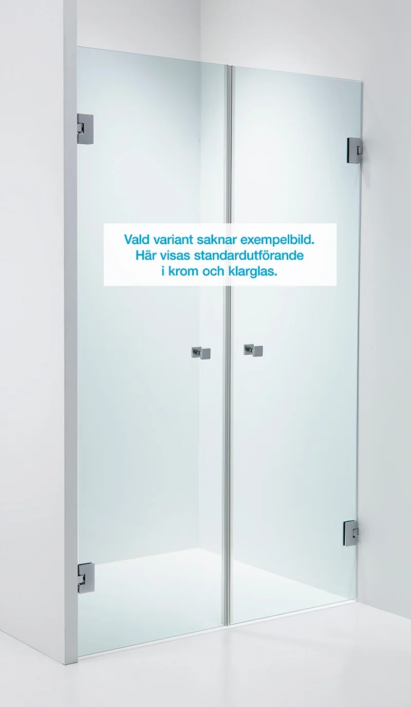 Duschdörrar Duschbyggarna Duo Design dubbeldörrar