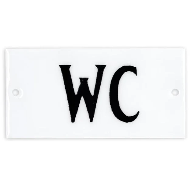 Emaljskylt WC
