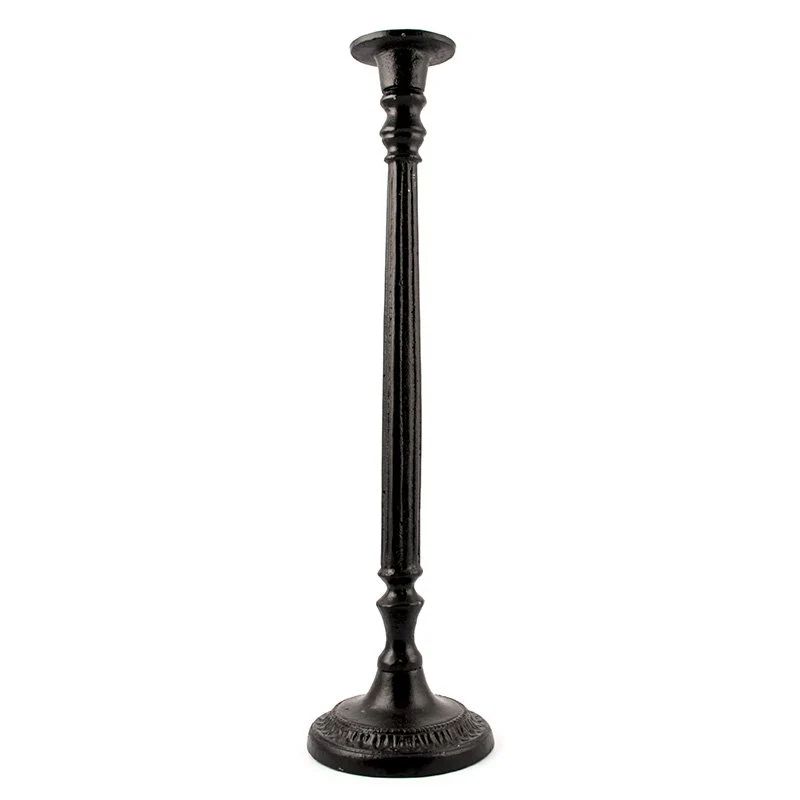 Ljusstake gjutjärn hög