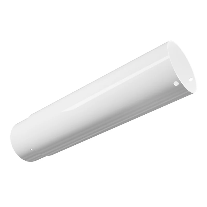 Flue pipe extension steel, white, 240mm TM
