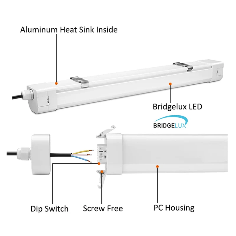 6 stycken (1 kartong) LED Armatur MINI Effektjusteringsbar 23W / 28W / 34W / 40W