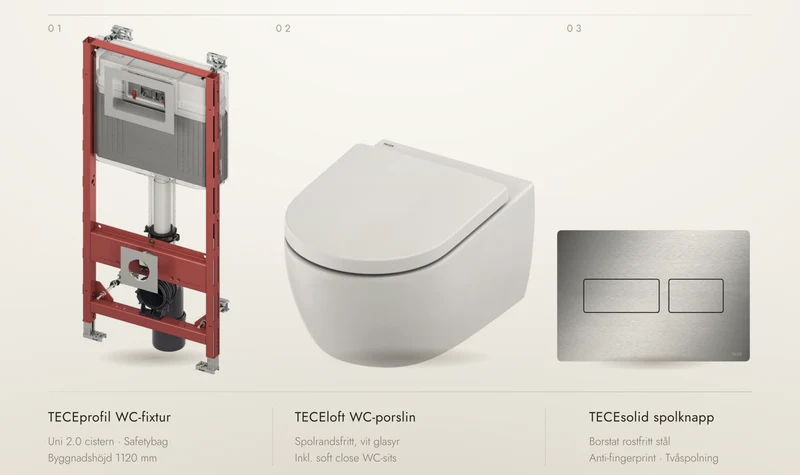 TECE Vägghängd WC Paket