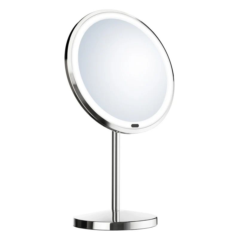 Sminkspegel Smedbo Glow Fristående LED Krom Blank