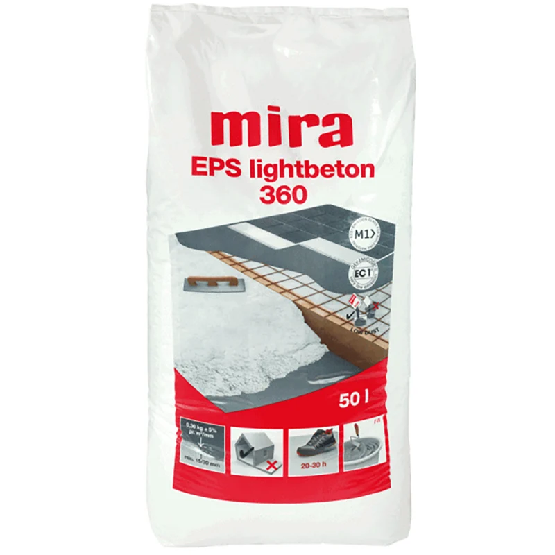 Lättbetong Mira EPS Dammreducerad 360, 50L