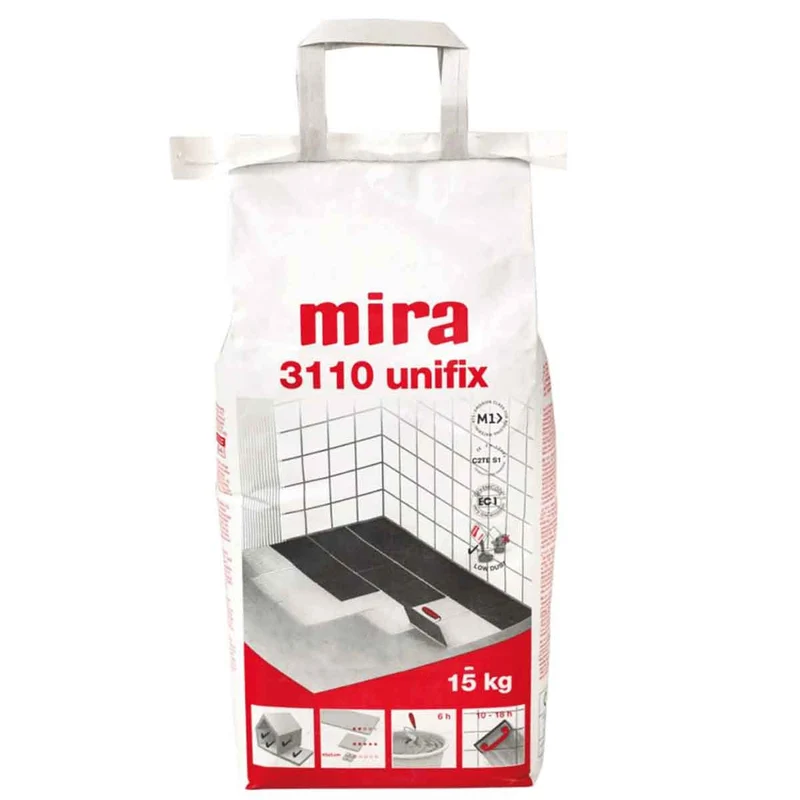 Fästmassa Mira 3110 Unifix Vit Dammreducerad 15 kg