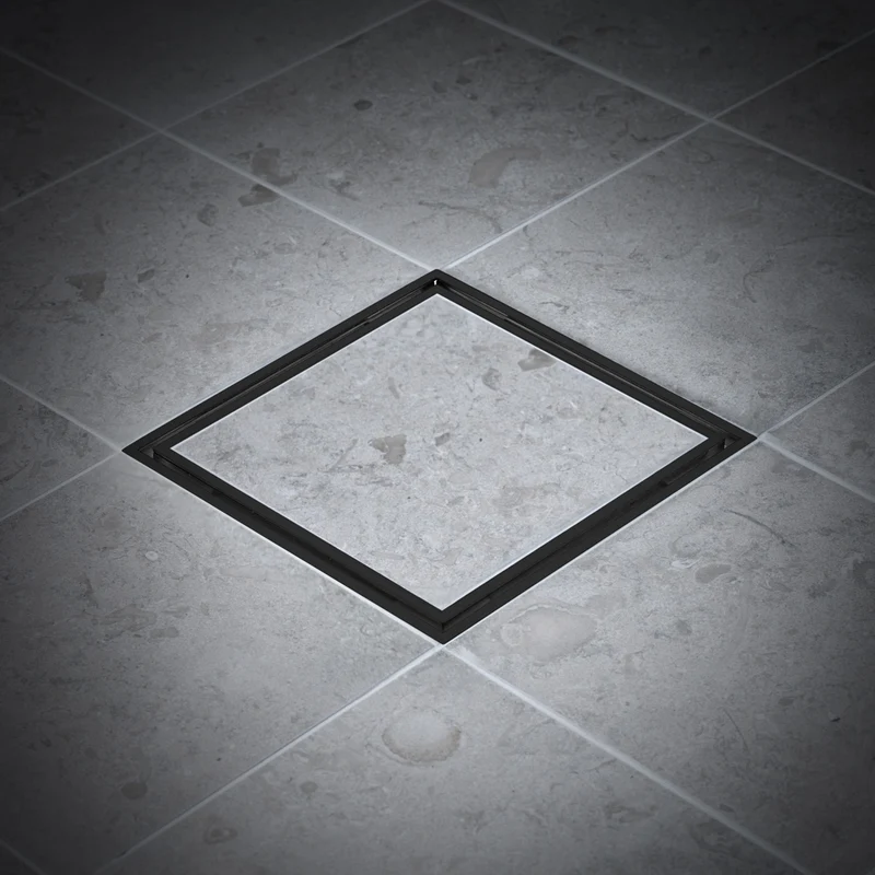 Golvbrunnssil Tile In Frame 200 Svart
