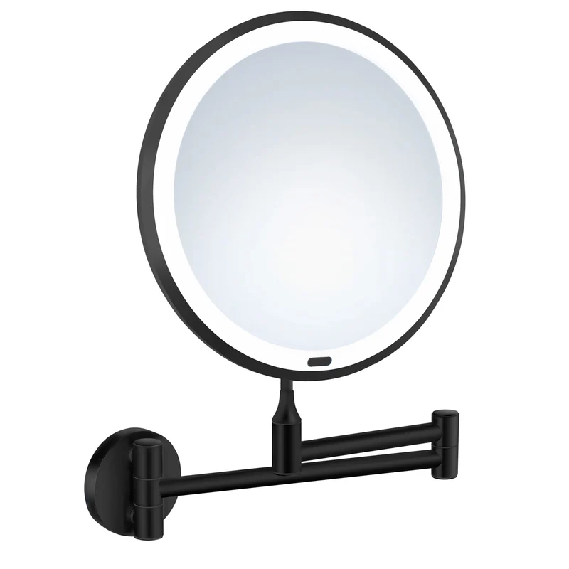 Sminkspegel Smedbo Glow Vägg LED Svart Matt