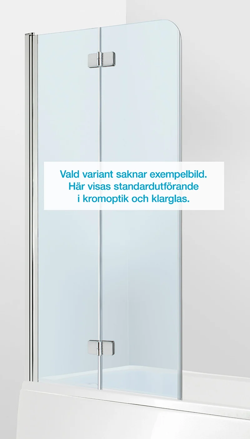 Badkarsvägg Duschbyggarna Bad Modell 96 Vikdörr